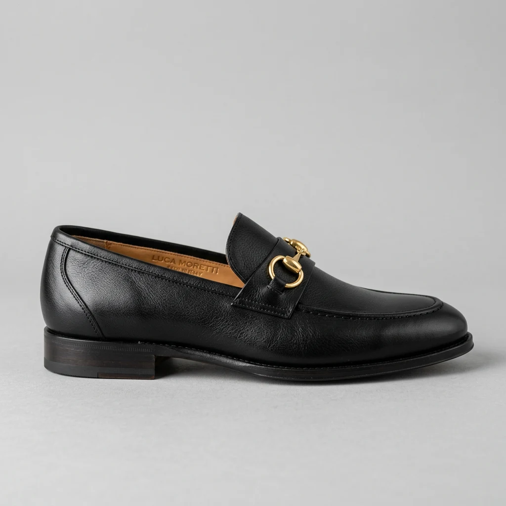 Mocassins cuir noir
